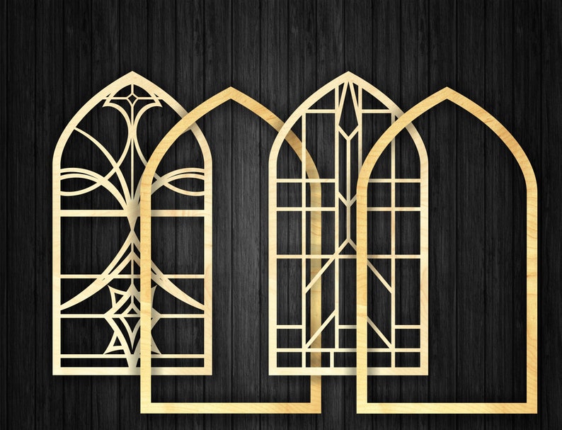13 Decorative Gothic Window Arches Bundles Wall Decor CNC and Etsy