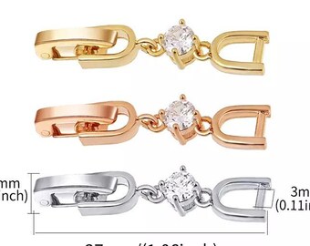 ONDEGO Klappverschluss Verlängerung silber rosegold gold Collier Armband Zwischenstück Verschluss Gold ONDEGO Klappverschluss Verlängerung silber rosegold gold Collier Armband Zwischenstück Verschluss Gold