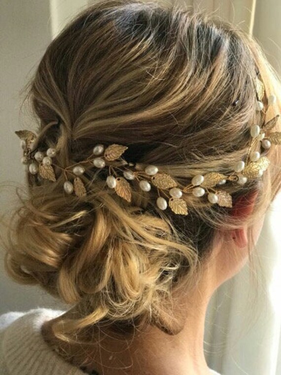 Filo di capelli oro rame accessori capelli oro abiti da sposa