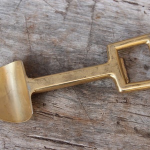 Vintage Bottle Opener Cap Lifter Brass 50s 60s