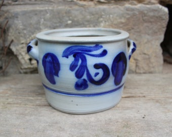 Ceramic pot earthenware pot 2 l stoneware salt glaze 50s 60s