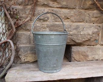 Zinc bucket plant pot plant pot 10l vintage country house garden