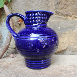 Wine jug jug vase Katzhütte ceramics GDR 70s