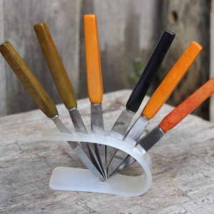 Obstmesser Set Bakelit Art Deco 30er 40er Jahre