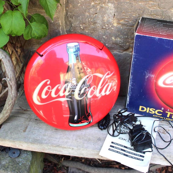 Coca-cola Blinking Disc Telephone / Working Retro Telephone