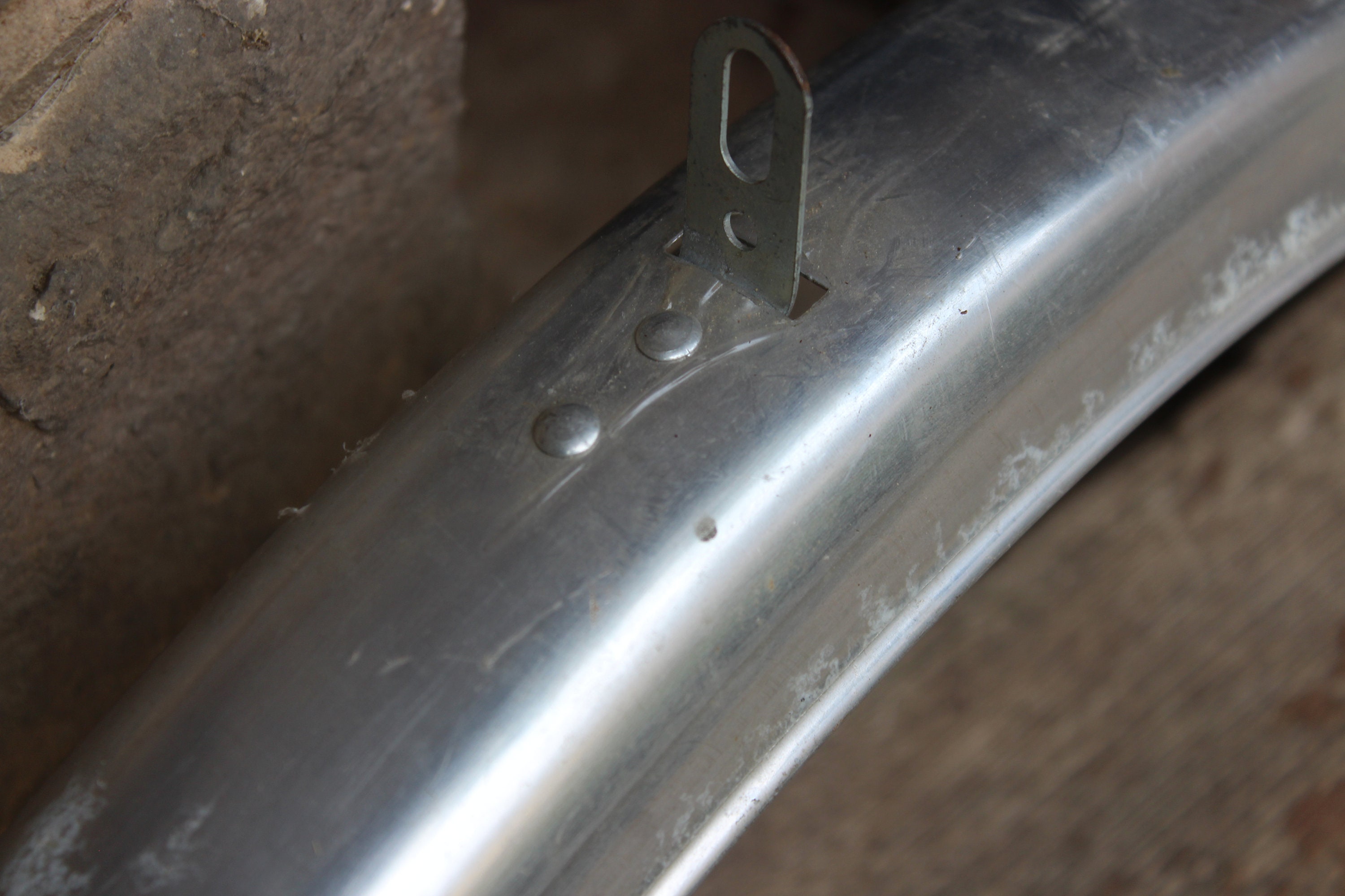 Garde-boue Vélo Ancien En Aluminium – Look Vintage