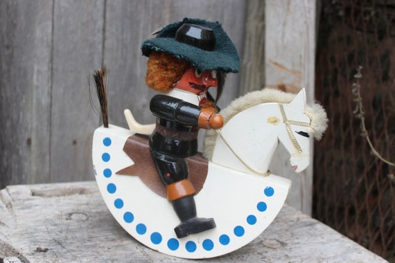 東ドイツ製 エルツ山地 アンティーク伝統的木製くるみ割り人形 28cm