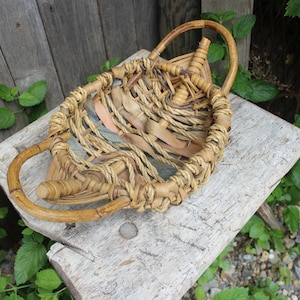 Bamboo Bread Basket Fruit Basket Plant Basket Vintage