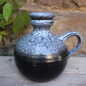 Vase, jug, studio ceramics, pottery workshop Gramann Römhild, 1960s/70s