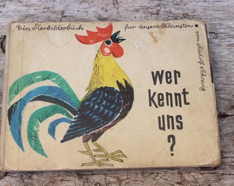 Picture book "Who knows us?" Postreiter Verlag 1969 GDR