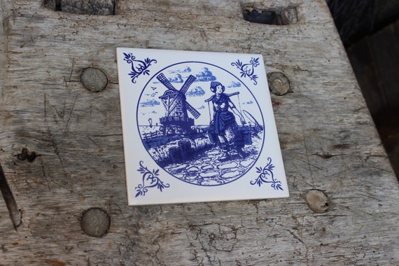 GDR タイル デルフト様式 / 単品またはセット / オランダ風車