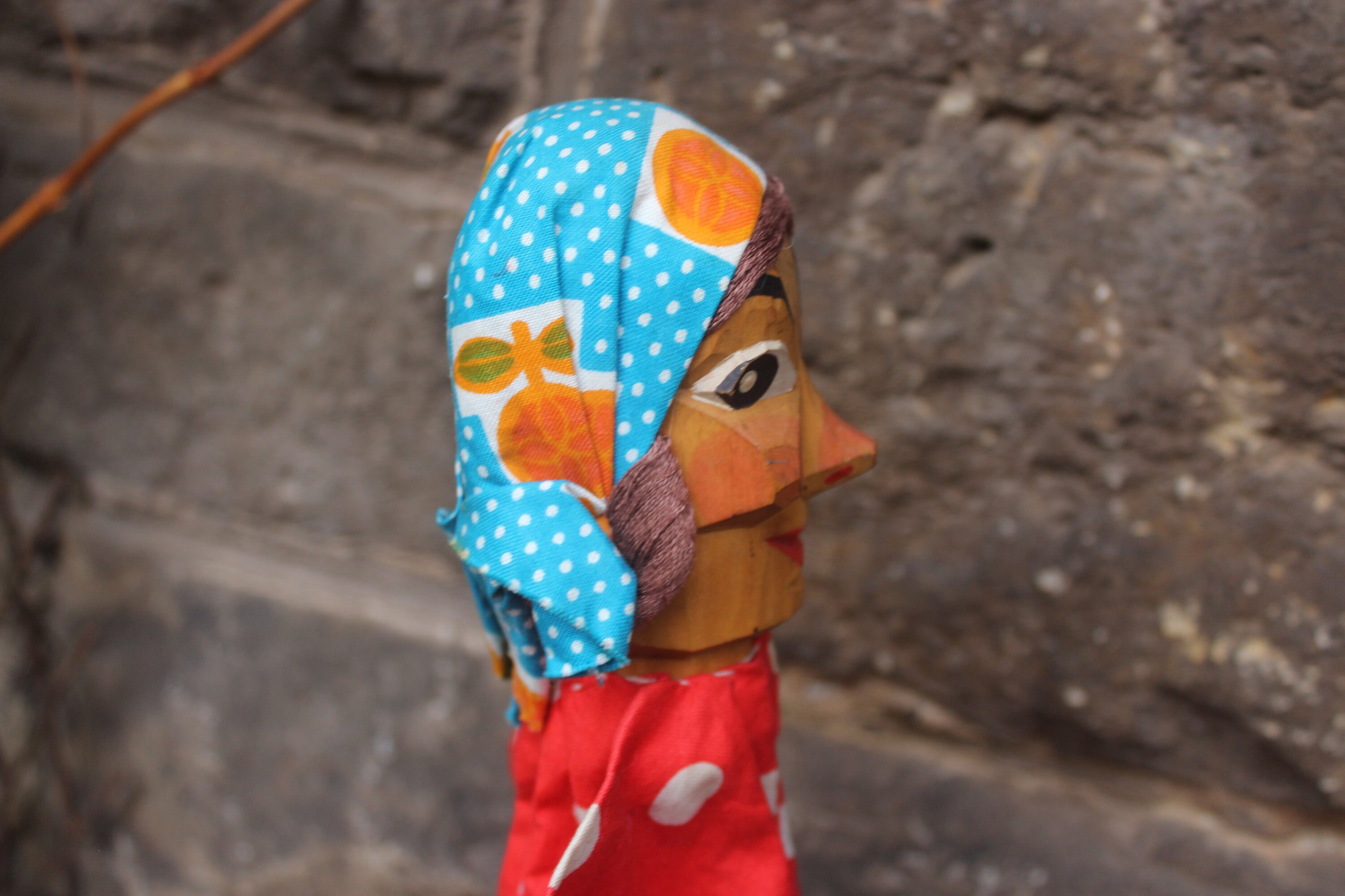 Gretel Hand Puppet Lotte Sievers - Rooster Hand-carved Judy Vintage 60s ...