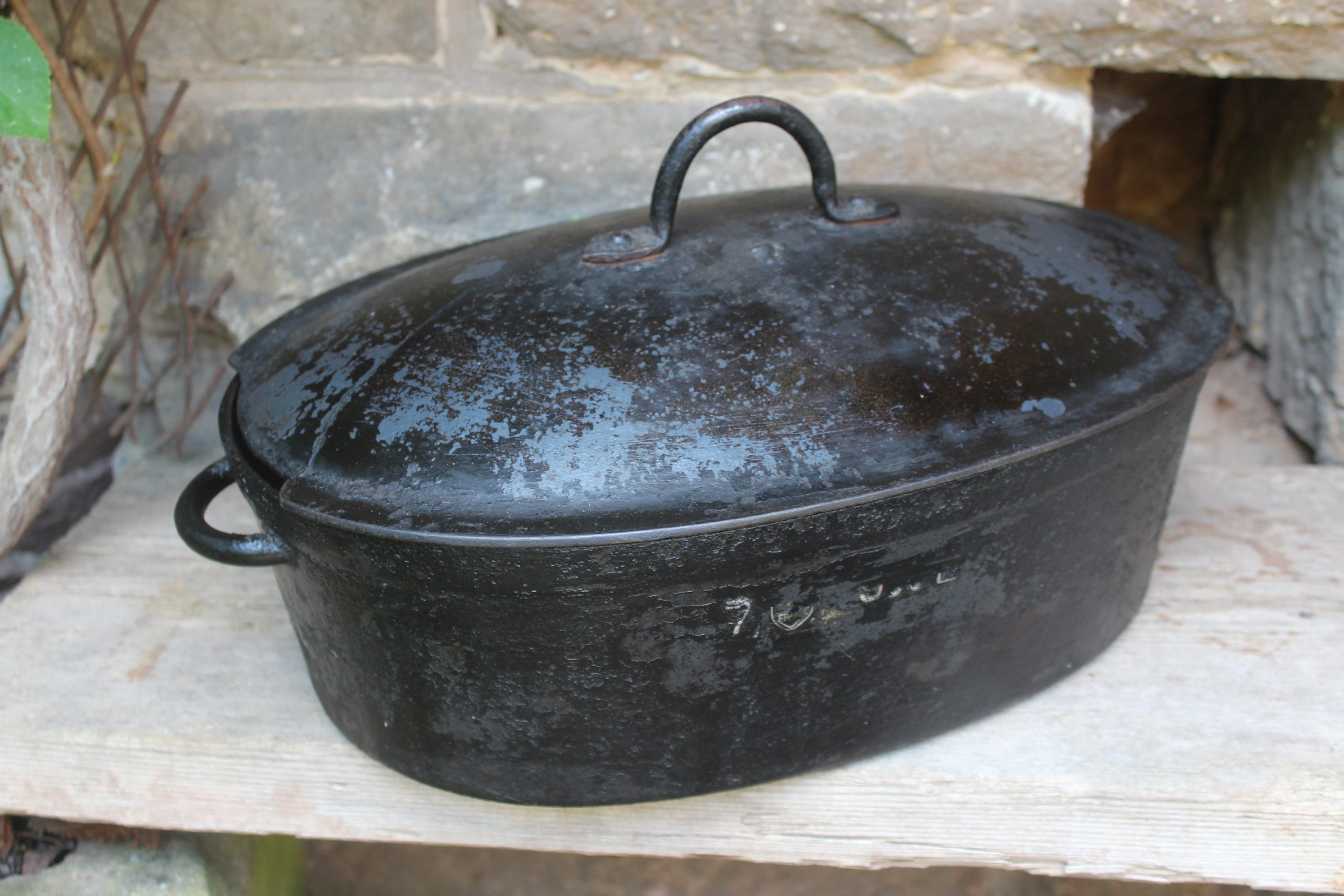 Frying Pan Best Vintage Cast Iron Dutch Oven Ancient Large