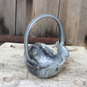 Glass basket basket basket KASPAR lead crystal vintage