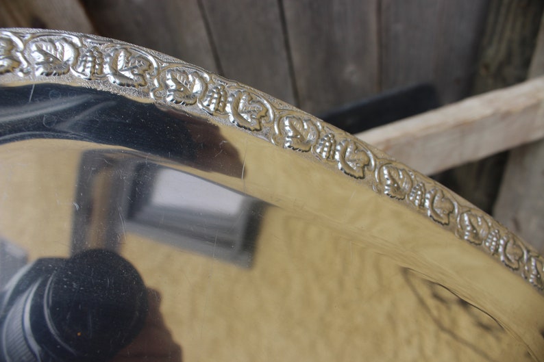 Vintage noble barn tray with handles 60s 70s