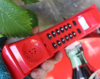 Coca-cola Blinking Disc Telephone / Working Retro Telephone