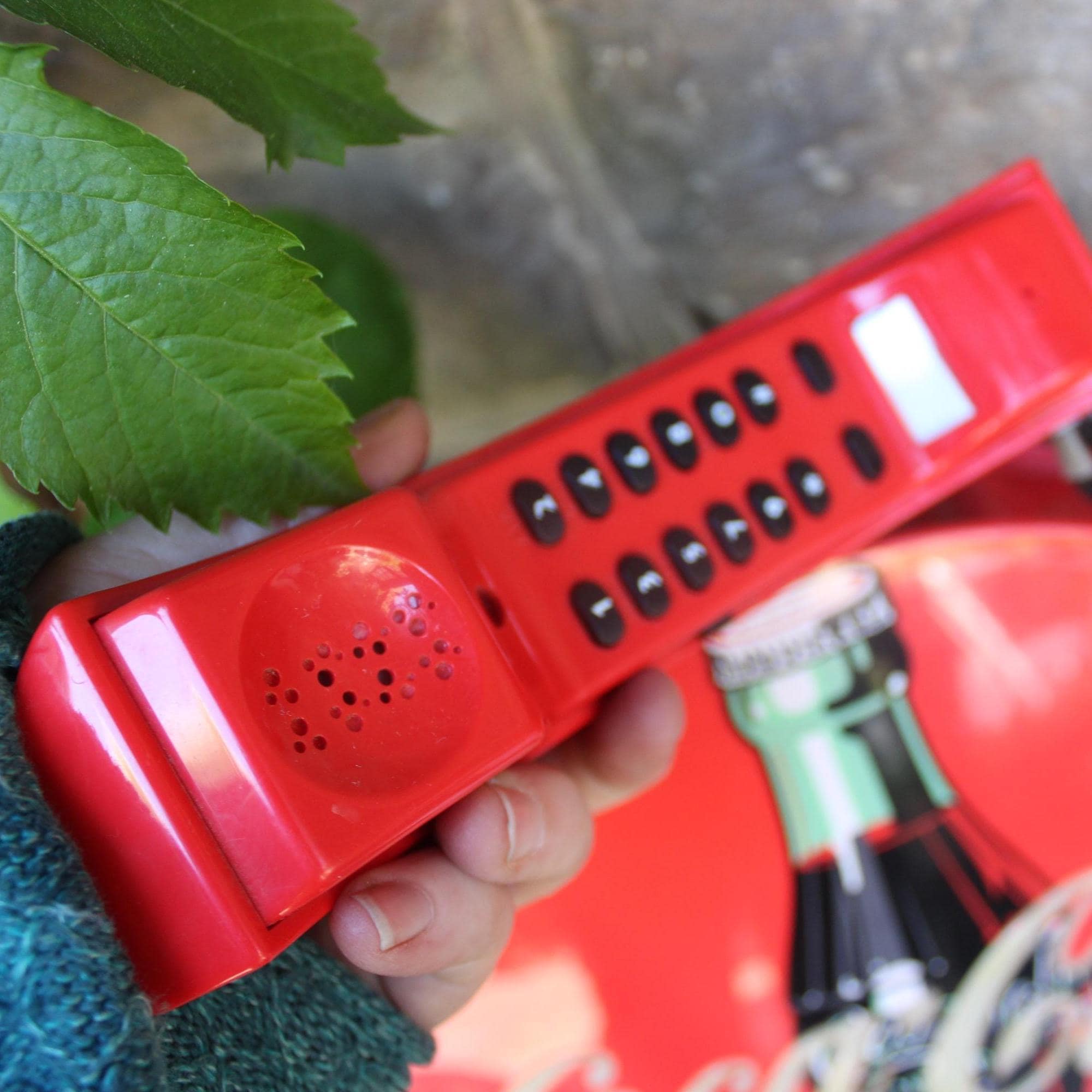 コカ・コーラの点滅ディスク電話 / 動作するレトロな電話