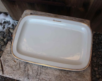 Meat platter serving platter porcelain Henneberg porcelain Russian canteen Mitropa GDR