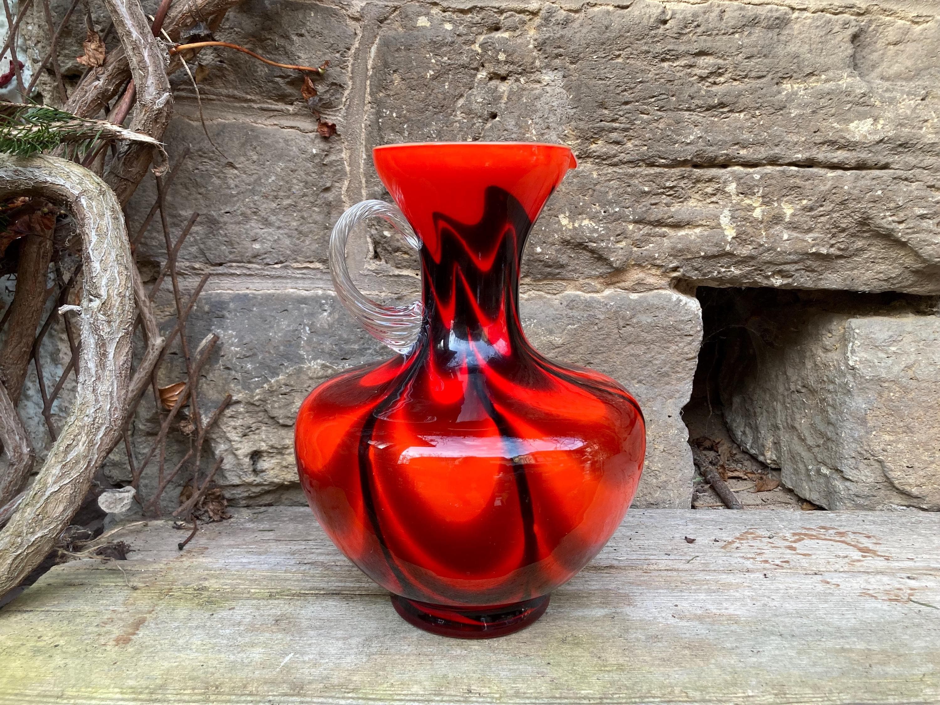 Carlo Moretti Red Vase - Etsy