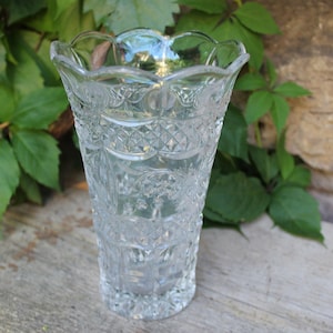 Vase Crystal 60s 70s West Germany