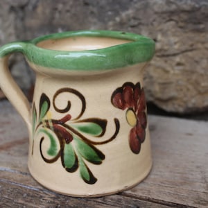 Milk jug cream jug vintage majolica ceramic 50s 60s Bulgaria