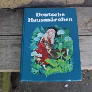 German Household Tales | Thick Fairy Tale Book | 18 Illustrated Fairy Tales | Vintage Pestalozzi Verlag Erlangen 1980