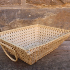 Bread basket bread roll basket wickerwork vintage