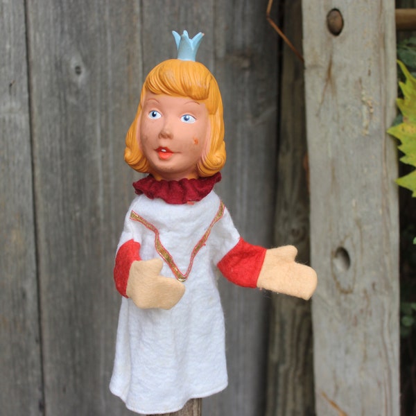 Marionnette princesse en plastique vintage années 60 70 RDA