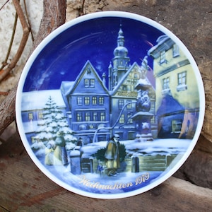 Royal Tettau Christmas Plate Collector&#39;s Plate Wall Plate 1979 West Germany