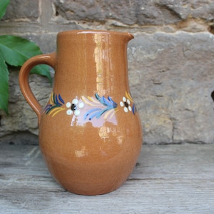 Jug Water Jug Juice Jug Milk Jug Ceramic Country Kitchen Töpferhof Römhild Vintage 70s GDR
