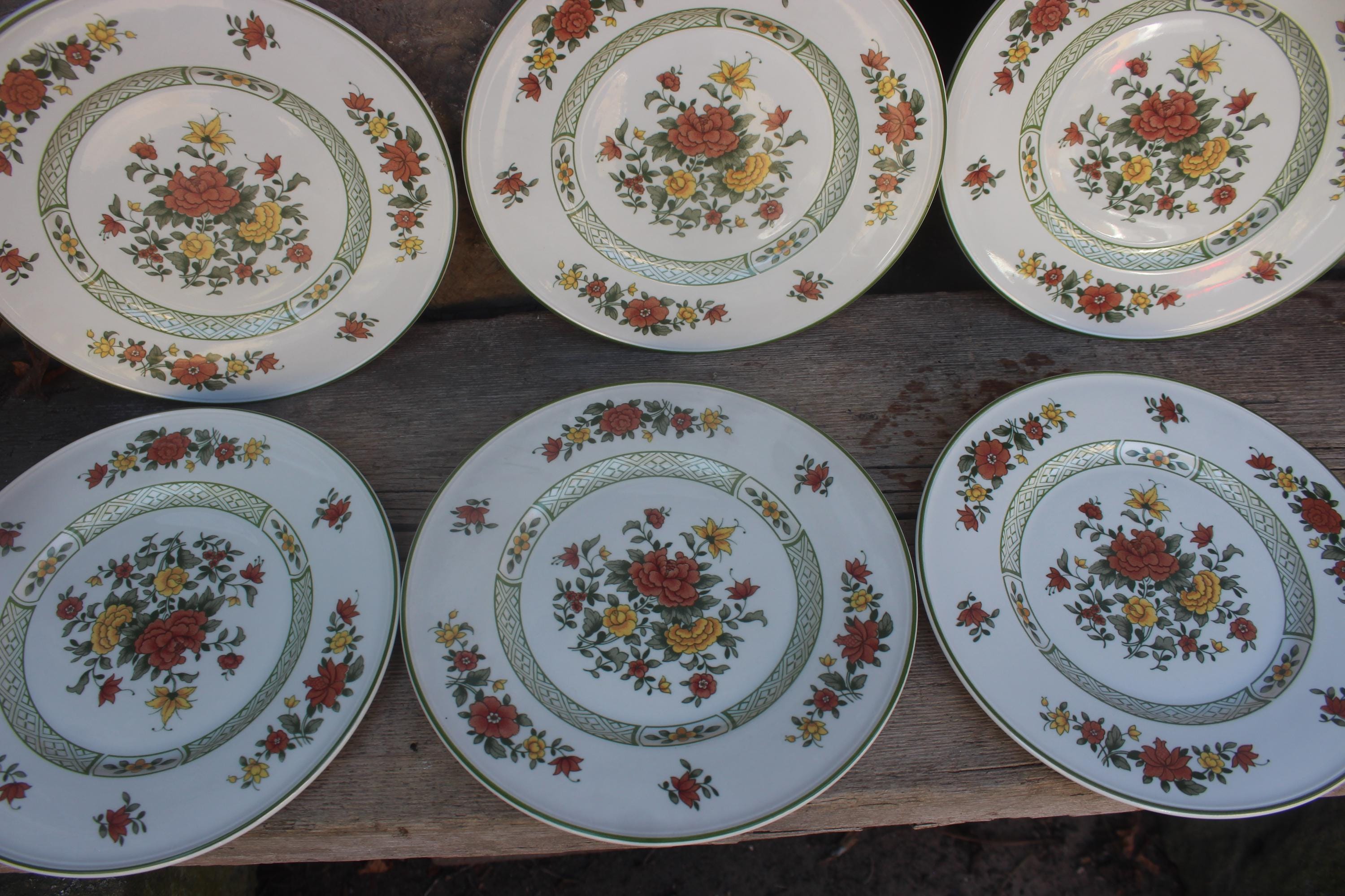 Set of 6 cake plates and breakfast plates Summerday Villeroy & Boch Vintage