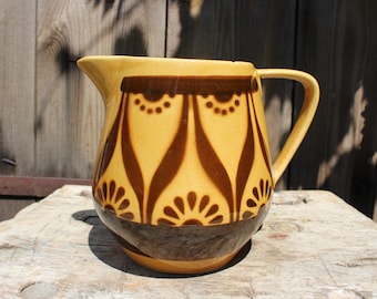 Brocca per il latte, brocca per il succo, brocca per il cacao, brocca VEB Torgau Brigitte ceramica della Germania orientale DDR DDR
