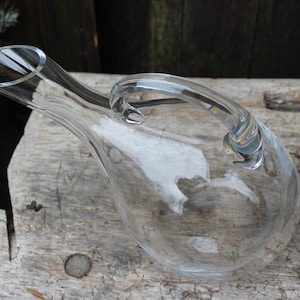 unusual glass jug 1.5 l jug carafe 50s 60s