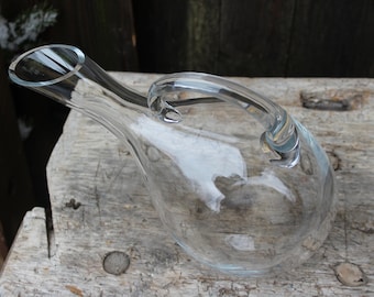 unusual glass jug 1.5 l jug carafe 50s 60s