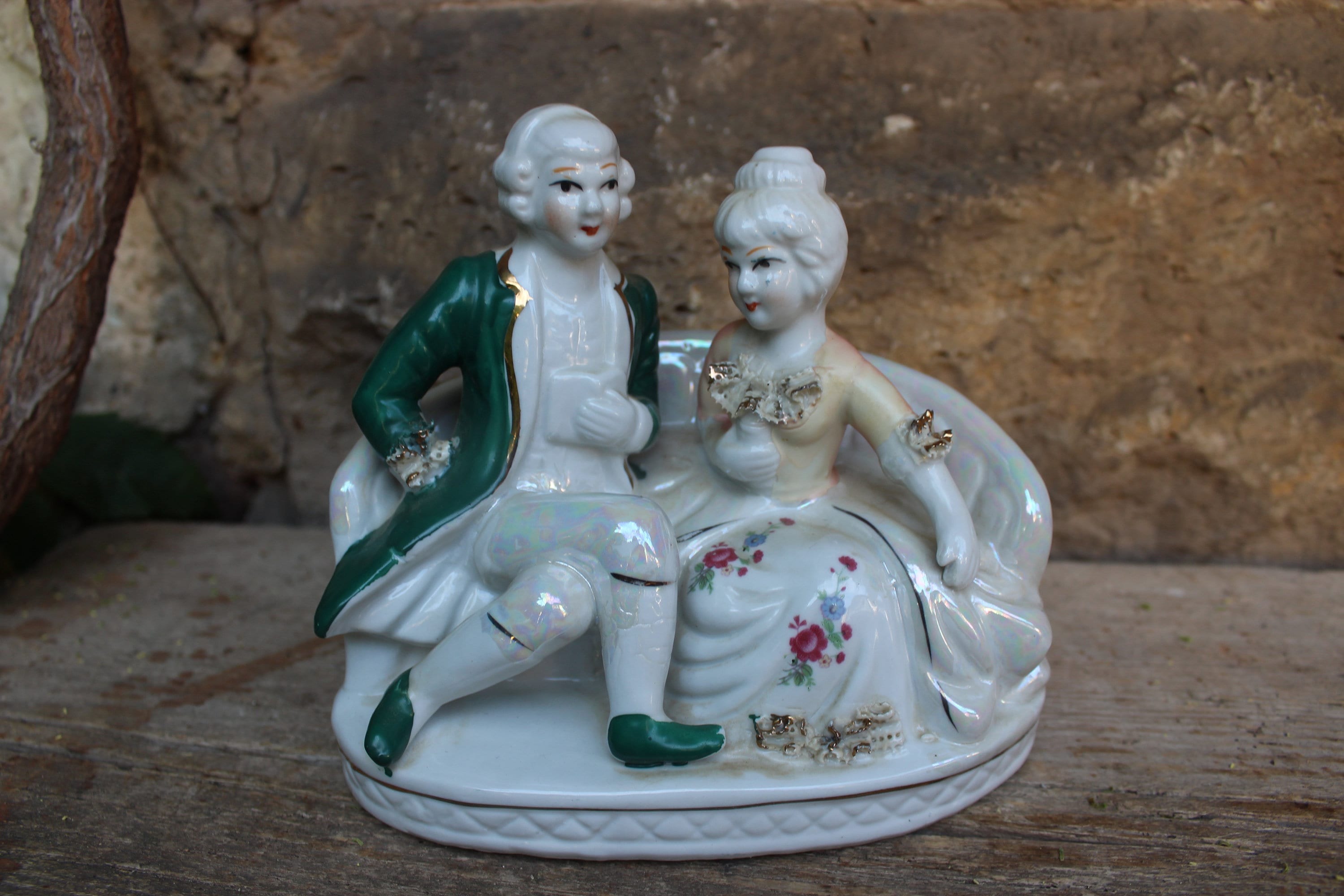 ロココ様式 陶磁器 置物 3体 Rococo figurines - Etsy 日本