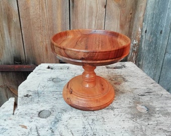 Vintage centerpiece serving bowl made of wood GDR