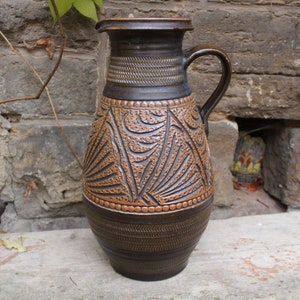 Floor Vase XL Jug Vase Ritz Decor Handmade Midcentury 60s