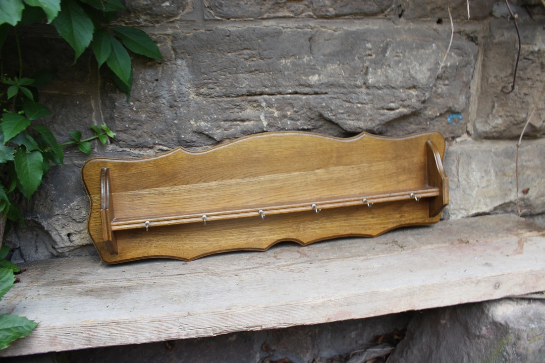 Old Plate Rack With Hook Strip Wall Shelf Plate Shelf Kitchen Shelf to ...