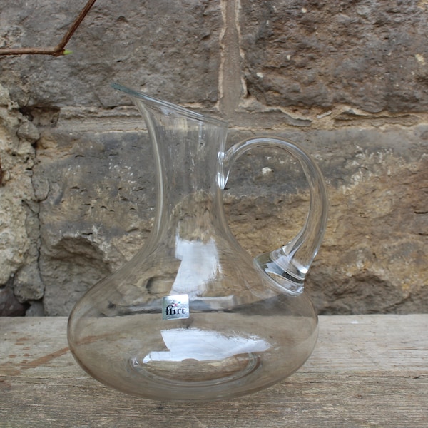 Vase Krug Glas Flirt 90er Jahre Vintage