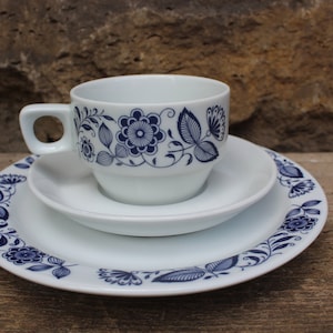 Coffee set tea set cup saucer cake plate Mitterteich Bavaria Porcelain West Germany
