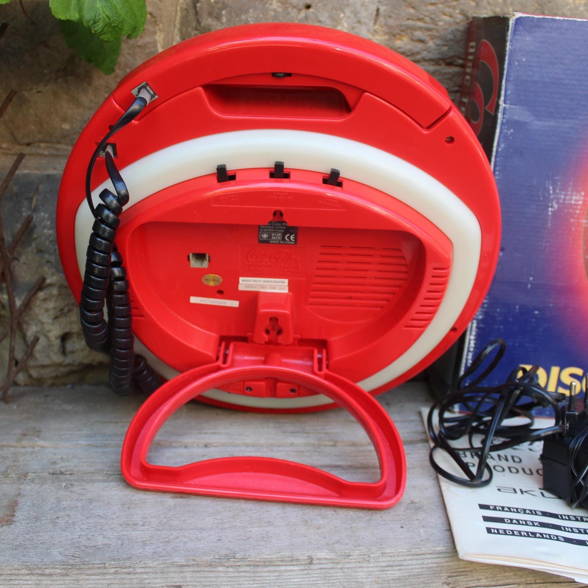 Coca-cola Blinking Disc Telephone / Working Retro Telephone 