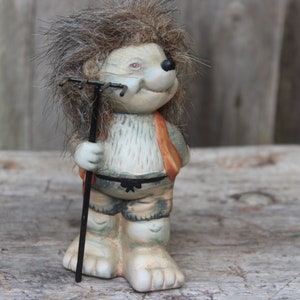 Hedgehog Ceramic Figure Ceramic Vintage 70s 80s GDR