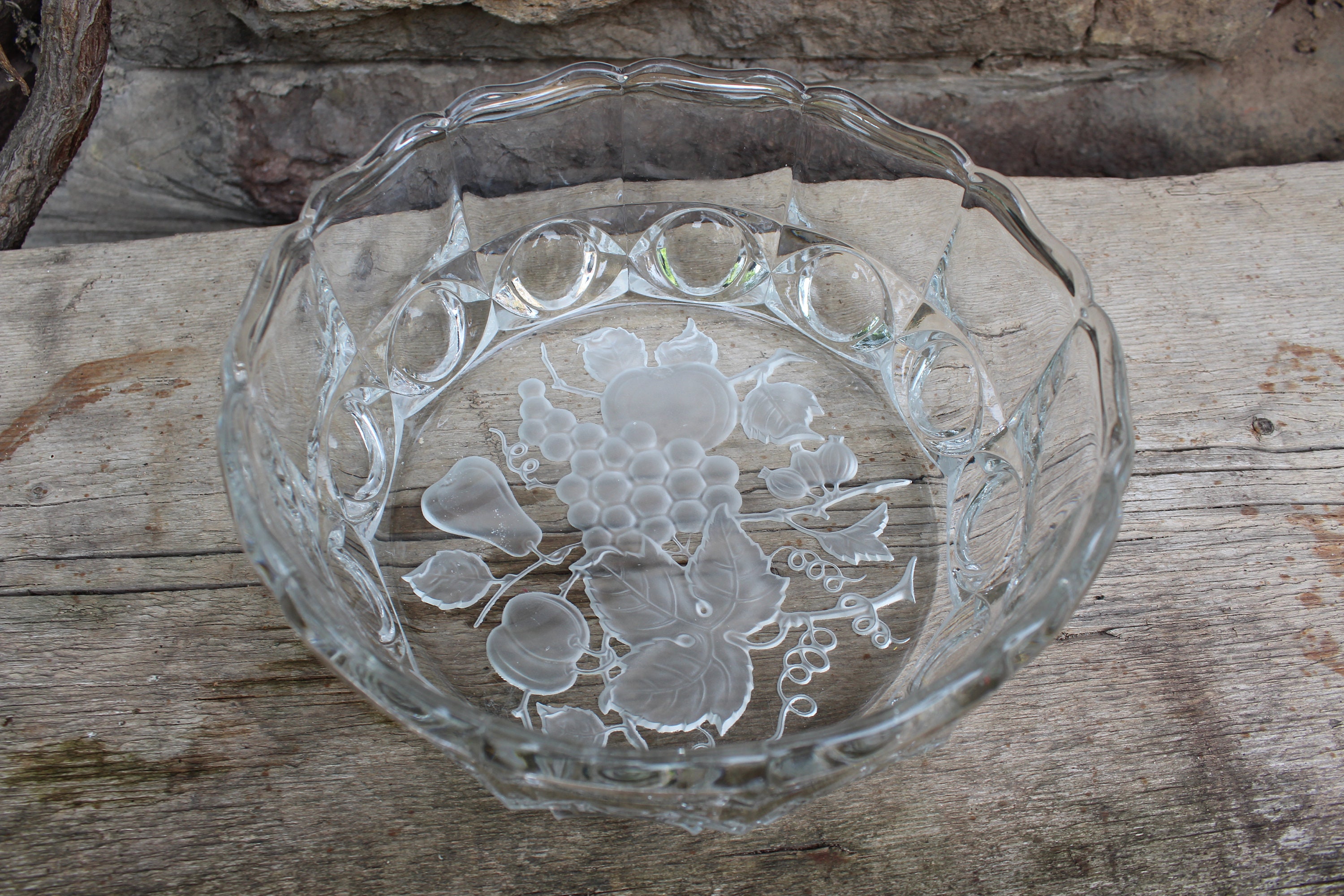 Bowl bowl fruit bowl satinfruit décor glass vintage 70s 80s GDR Bowl bowl fruit bowl satinfruit décor glass vintage 70s 80s GDR
