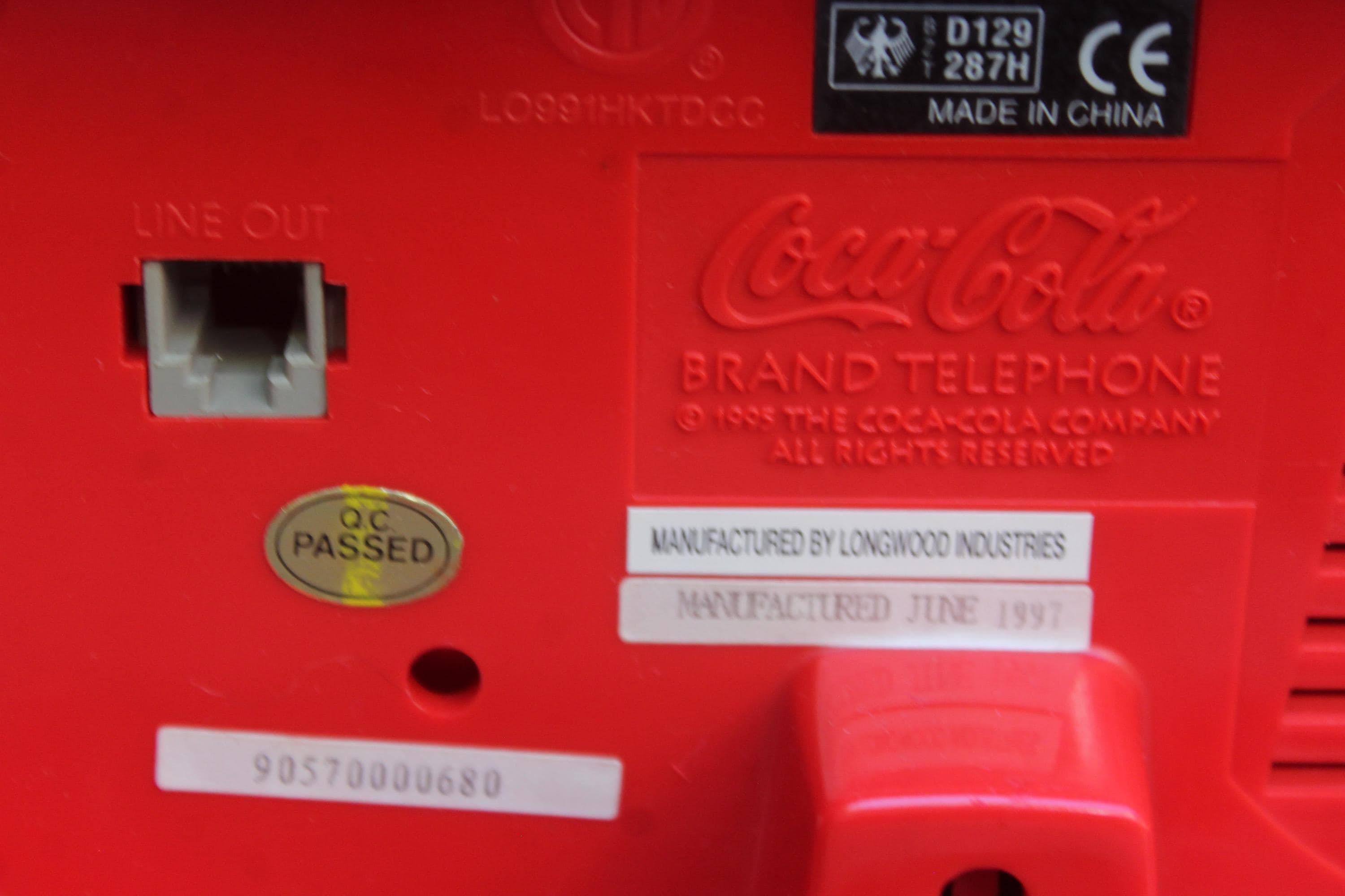Coca-cola Blinking Disc Telephone / Working Retro Telephone