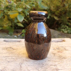 small vase, studio ceramics, Gramann pottery, Römhild, Thuringia, GDR, 1960s/70s