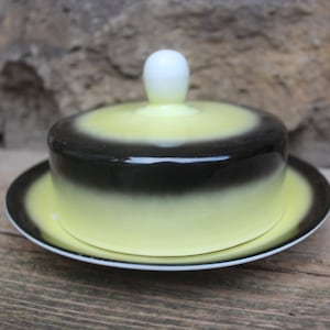 Beurrier à fromage Art Déco Otto Hädrich Porcelaine Reichenbach années 30-40 Allemagne
