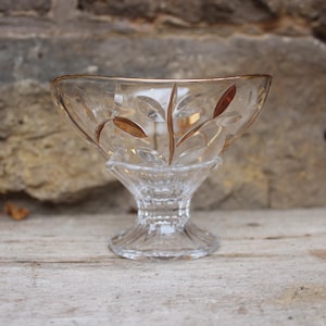RCR Laurus Serving Bowl Footed Bowl Crystal Bowl Vintage
