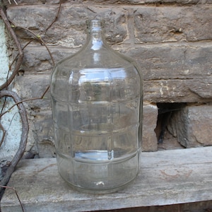 old wine balloon Demijohn wine bottle decoration vintage shabby country house Italy 60s 70s