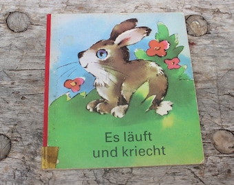 Picture book "It runs and crawls" VEB Postreiter Verlag 1986 GDR