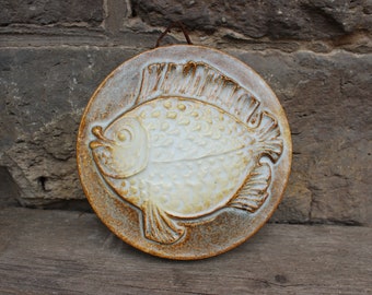 Steuler Fisch Wandplatte Wandkachel 70er Jahre WGP West Germany